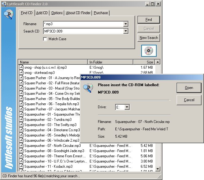 CD Finder 2.0 Screenshot